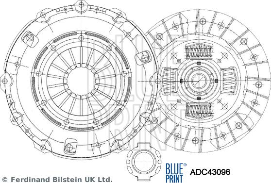 Blue Print ADC43096 - Kit frizione www.autoricambit.com