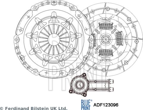 Blue Print ADF123096 - Kit frizione www.autoricambit.com