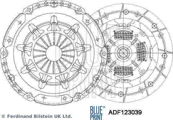 Blue Print ADF123039 - Kit frizione www.autoricambit.com