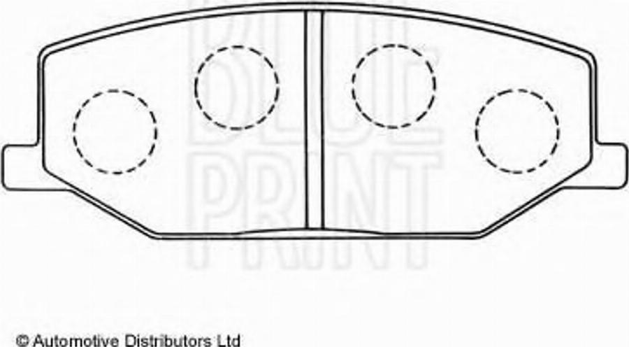 Blue Print ADK84201 - Kit pastiglie freno, Freno a disco www.autoricambit.com