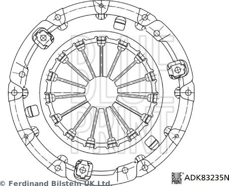 Blue Print ADK83235N - Spingidisco frizione www.autoricambit.com