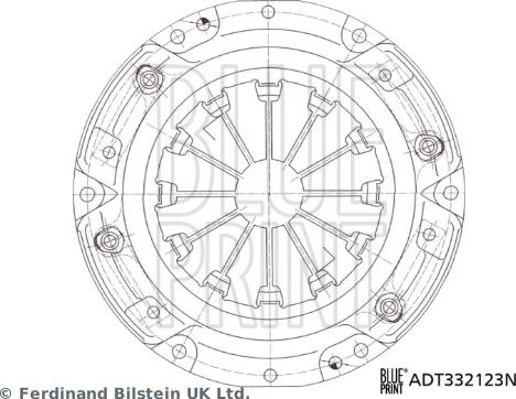 Blue Print ADT332123N - Spingidisco frizione www.autoricambit.com