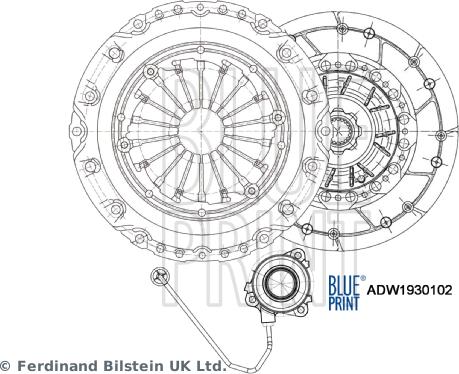 Blue Print ADW1930102 - Kit frizione www.autoricambit.com