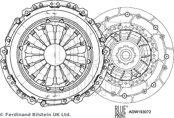 Blue Print ADW193072 - Kit frizione www.autoricambit.com