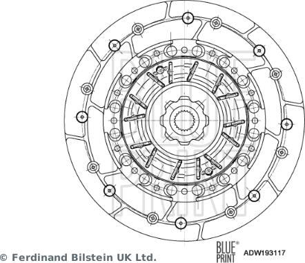 Blue Print ADW193117 - Disco frizione www.autoricambit.com