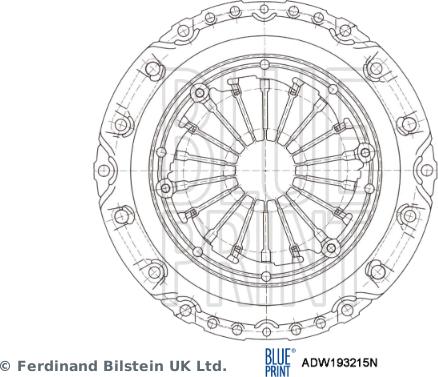 Blue Print ADW193215N - Spingidisco frizione www.autoricambit.com