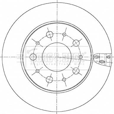 Borg & Beck BBD6156S - Discofreno www.autoricambit.com