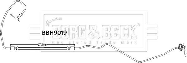 Borg & Beck BBH9019 - Flessibile del freno www.autoricambit.com