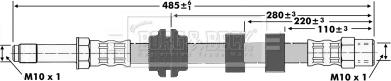 Borg & Beck BBH6418 - Flessibile del freno www.autoricambit.com