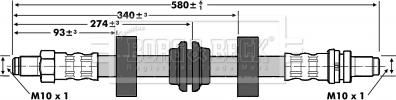 Borg & Beck BBH6597 - Flessibile del freno www.autoricambit.com