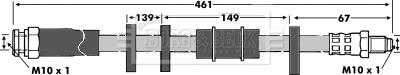 Borg & Beck BBH6062 - Flessibile del freno www.autoricambit.com