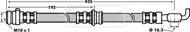 Borg & Beck BBH6038 - Flessibile del freno www.autoricambit.com