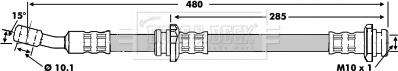 Borg & Beck BBH6821 - Flessibile del freno www.autoricambit.com