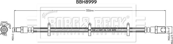 Borg & Beck BBH8999 - Flessibile del freno www.autoricambit.com