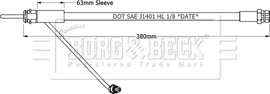 Borg & Beck BBH8942 - Flessibile del freno www.autoricambit.com