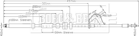 Borg & Beck BBH8920 - Flessibile del freno www.autoricambit.com