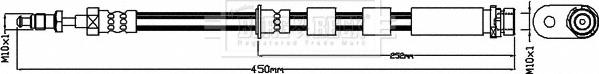 Borg & Beck BBH8502 - Flessibile del freno www.autoricambit.com