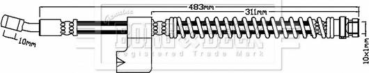 Borg & Beck BBH8199 - Flessibile del freno www.autoricambit.com