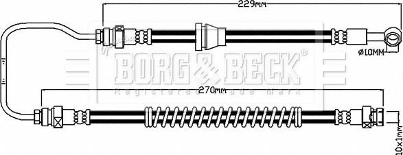Borg & Beck BBH8194 - Flessibile del freno www.autoricambit.com
