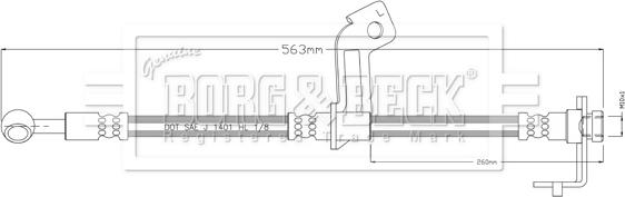 Borg & Beck BBH8898 - Flessibile del freno www.autoricambit.com