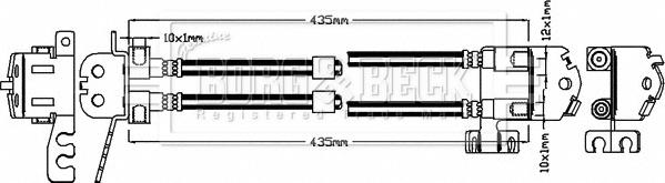 Borg & Beck BBH8305 - Flessibile del freno www.autoricambit.com