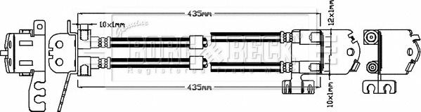 Borg & Beck BBH8306 - Flessibile del freno www.autoricambit.com