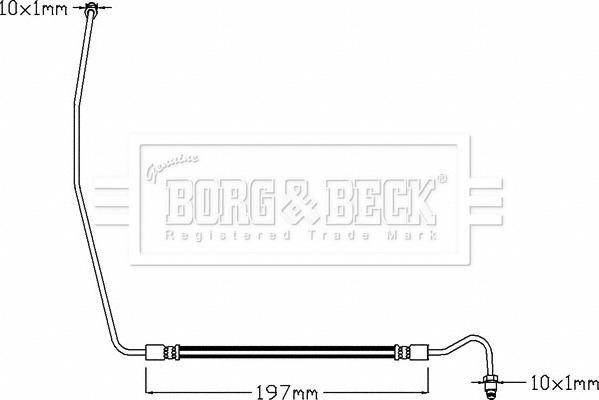 Borg & Beck BBH8327 - Flessibile del freno www.autoricambit.com