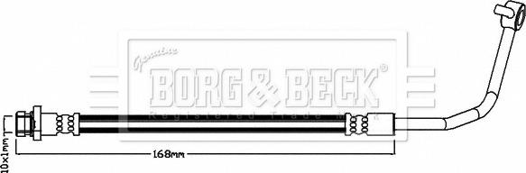 Borg & Beck BBH8216 - Flessibile del freno www.autoricambit.com