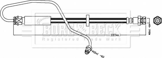 Borg & Beck BBH8716 - Flessibile del freno www.autoricambit.com