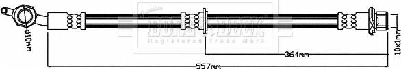 Borg & Beck BBH7969 - Flessibile del freno www.autoricambit.com