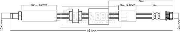 Borg & Beck BBH7516 - Flessibile del freno www.autoricambit.com