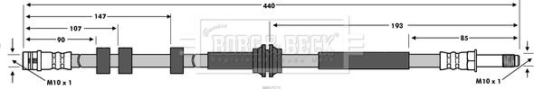 Borg & Beck BBH7573 - Flessibile del freno www.autoricambit.com