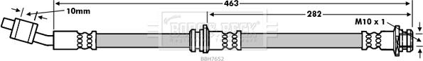 Borg & Beck BBH7652 - Flessibile del freno www.autoricambit.com