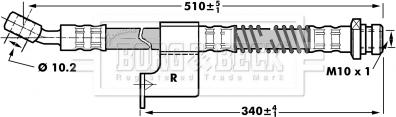 Borg & Beck BBH7033 - Flessibile del freno www.autoricambit.com