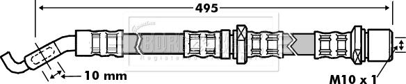 Borg & Beck BBH7197 - Flessibile del freno www.autoricambit.com