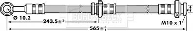 Borg & Beck BBH7141 - Flessibile del freno www.autoricambit.com