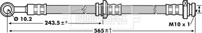 Borg & Beck BBH7142 - Flessibile del freno www.autoricambit.com