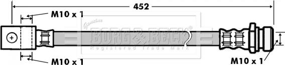 Borg & Beck BBH7157 - Flessibile del freno www.autoricambit.com