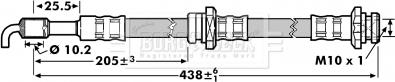 Borg & Beck BBH7127 - Flessibile del freno www.autoricambit.com