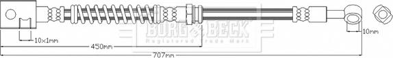 Borg & Beck BBH7859 - Flessibile del freno www.autoricambit.com