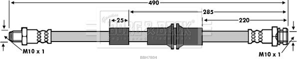 Borg & Beck BBH7804 - Flessibile del freno www.autoricambit.com