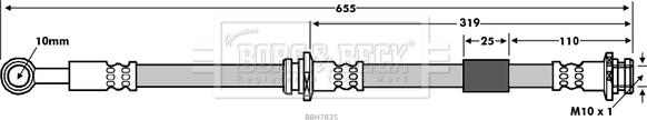 Borg & Beck BBH7835 - Flessibile del freno www.autoricambit.com