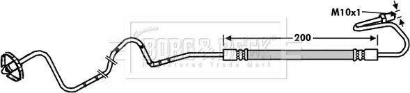 Borg & Beck BBH7838 - Flessibile del freno www.autoricambit.com