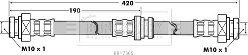 Borg & Beck BBH7385 - Flessibile del freno www.autoricambit.com