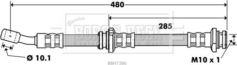 Borg & Beck BBH7386 - Flessibile del freno www.autoricambit.com