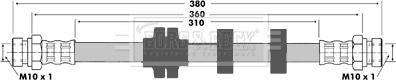 Borg & Beck BBH7372 - Flessibile del freno www.autoricambit.com