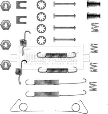 Borg & Beck BBK6031 - Kit accessori, Ganasce freno stazionamento www.autoricambit.com