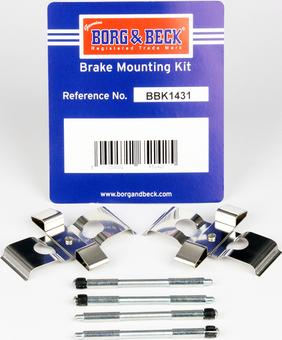 Borg & Beck BBK1431 - Kit accessori, Pastiglia freno www.autoricambit.com