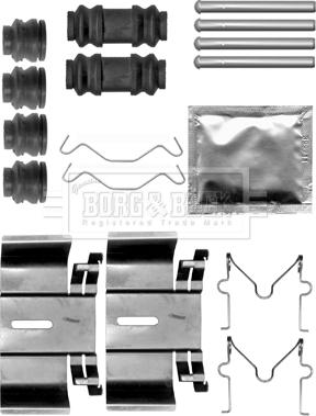 Borg & Beck BBK1516 - Kit accessori, Pastiglia freno www.autoricambit.com