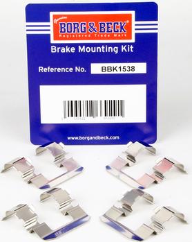 Borg & Beck BBK1538 - Kit accessori, Pastiglia freno www.autoricambit.com